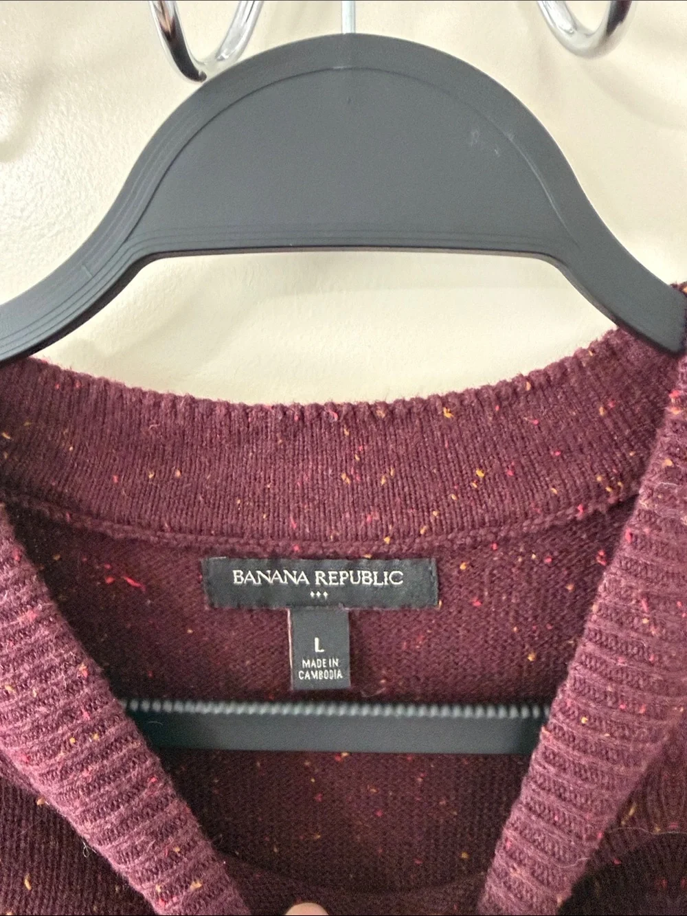 Banana Republic Burgundy Crewneck Sweater